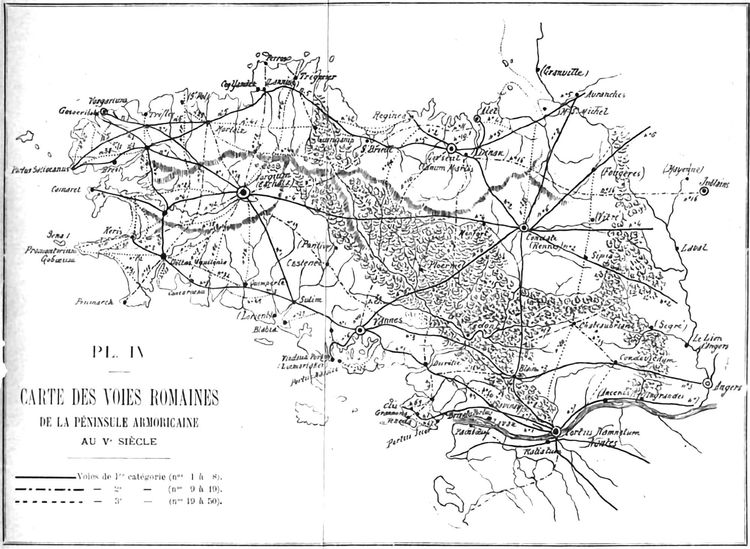 René KERVILER : Armorique et Bretagne. Honoré Champion, Librairie. 1892. pl.IV p227